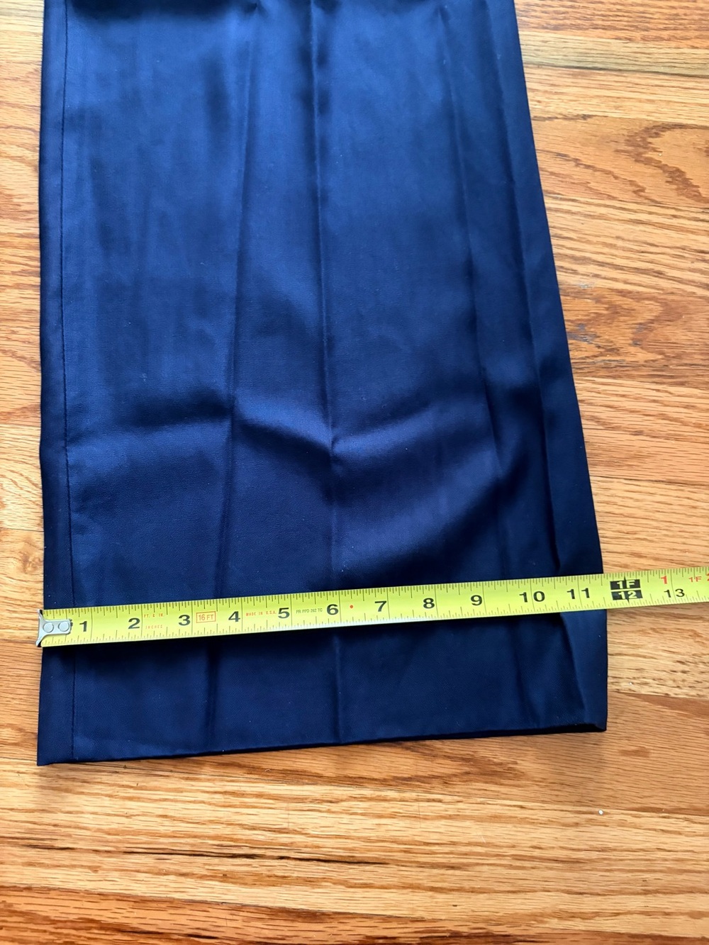 Madewell Harlow Navy Wide-Leg Pleated Dress Pants - Picture 8 of 12